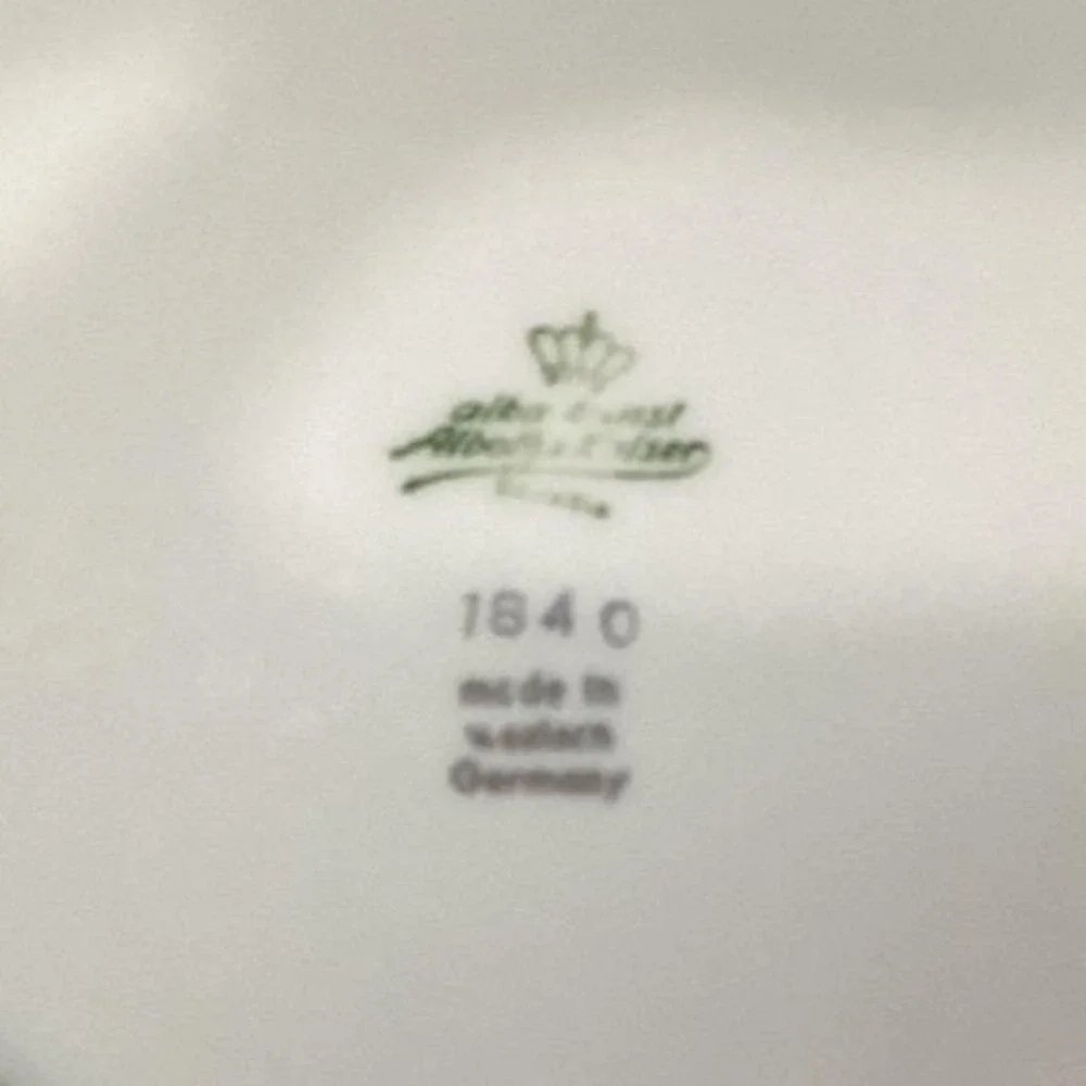 Alboth & Kaiser Bavaria‎ Salad Bowls, Set of 4, Vintage Blue Floral Tableware